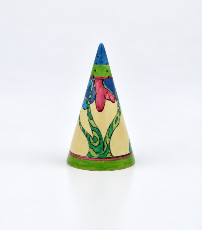 Clarice Cliff Conical sugar sifter Honolulu circa 1933
