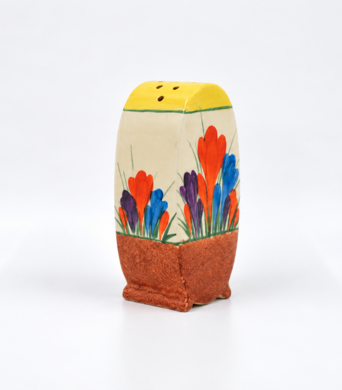 Clarice Cliff Bonjour sugar sifter Autumn Crocus circa 1934