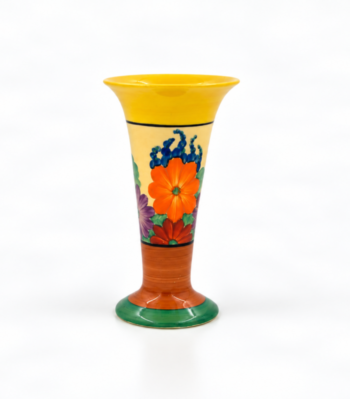 Clarice Cliff Shape 280 vase Gayday circa 1929