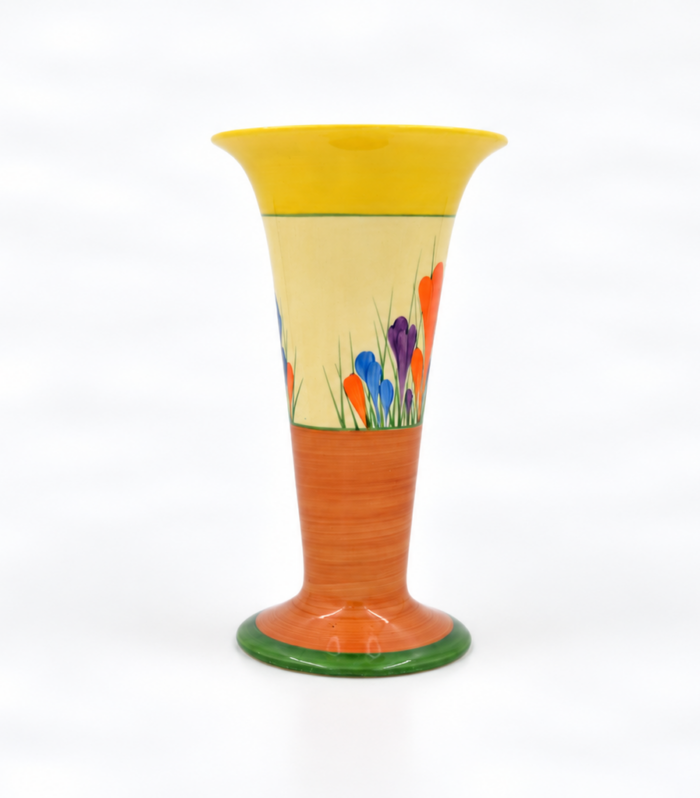 Clarice Cliff Shape 278 vase Autumn Crocus circa 1929