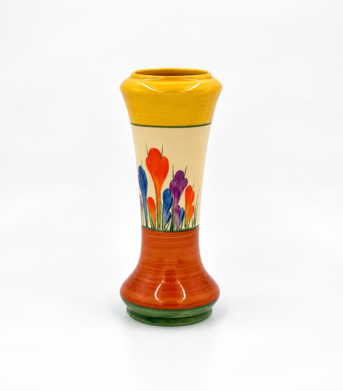Clarice Cliff Shape 187 Vase – Autumn Crocus, Circa 1929, Size 22cm