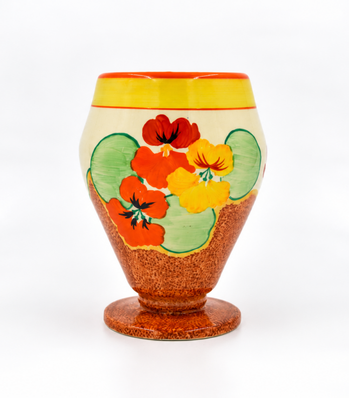 Clarice Cliff Shape 363 vase Nasturtium circa 1932