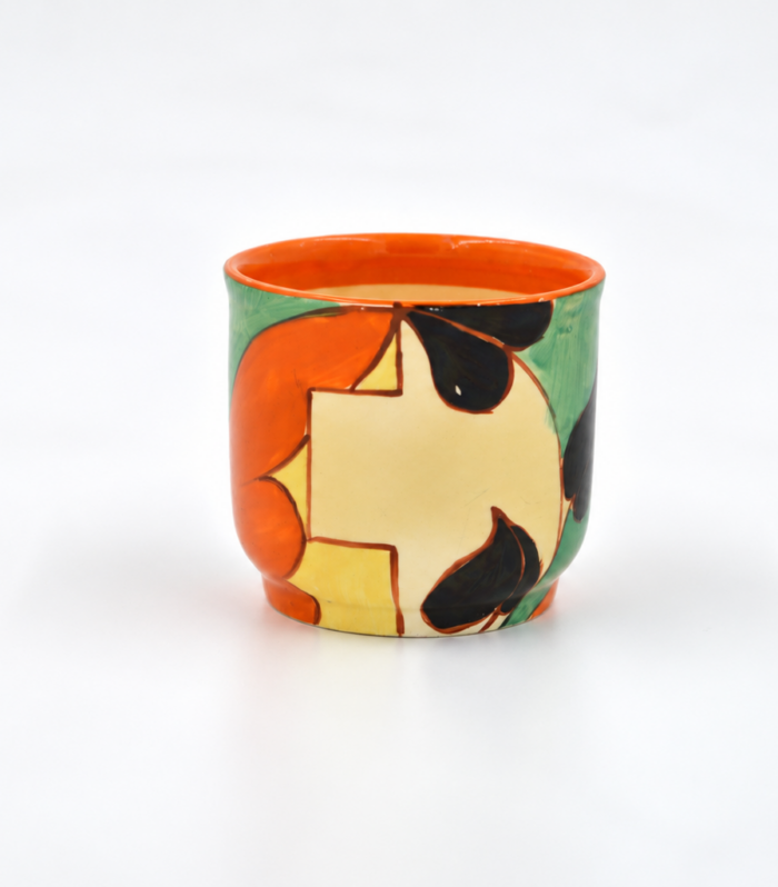 Rare Clarice Cliff small fern pot Feather and Leaves circa 1932